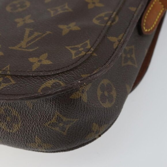 Authentic LOUIS VUITTON Monogram Saint Cloud MM Shoulder Bag M51243 LV - Picture 8 of 16